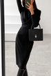 Karleedress Elegant Front Cross Slit Back Pencil Dress