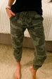 Karleedress Drawstring Waist Camo Jogger