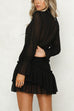 Karleedress Mockneck Ruffled Fairy Lace Princess Dress