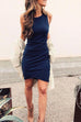 Karleedress Ruched Sheath Sleeveless Dress