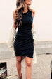 Karleedress Ruched Sheath Sleeveless Dress