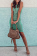 Karleedress Ruched Sheath Sleeveless Dress