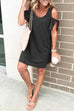 Karleedress V Neck Dew Shoulder T Shirt Dress