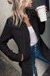 Karleedress Stand Notch Collar Open Front Blazer Jacket